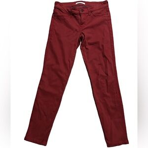 Rich & Skinny Red Skinny Cropped Jeans Size 28 EUC